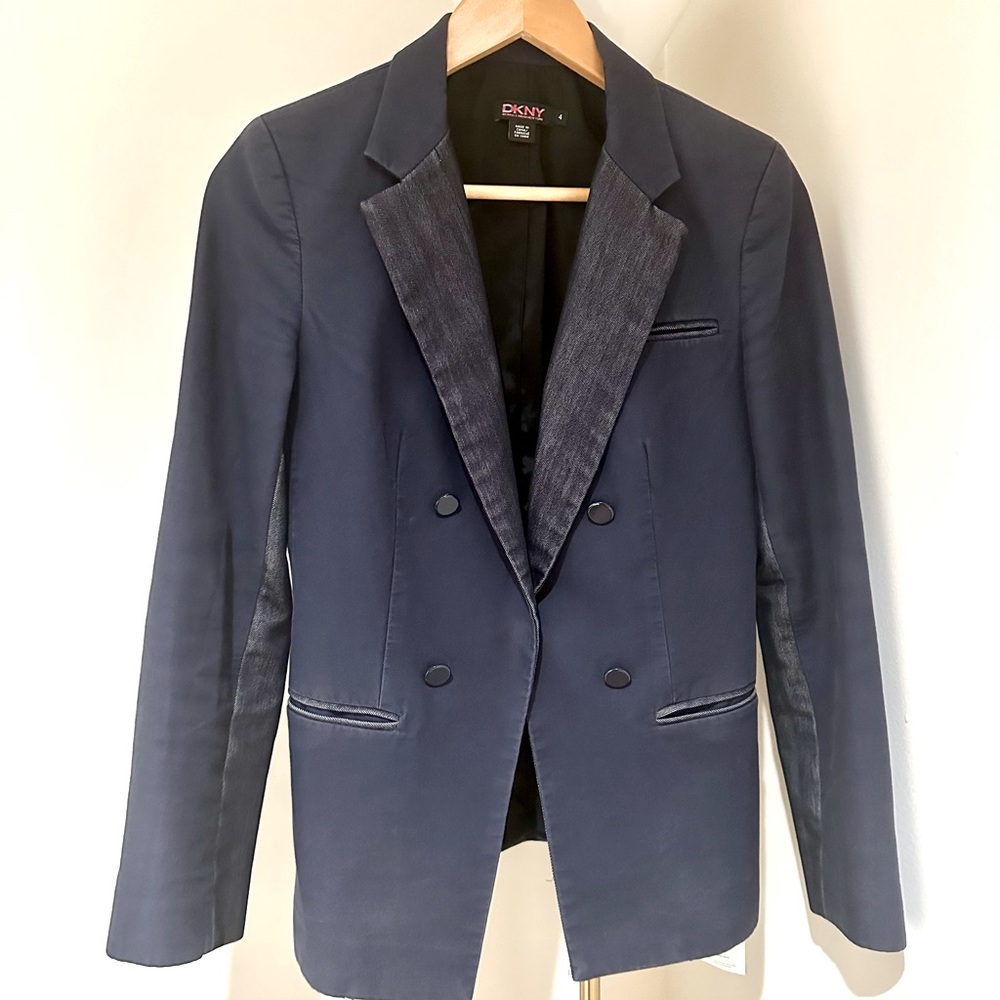 DKNY Denim Blazer Jacket, recent purchase from TheRealReal